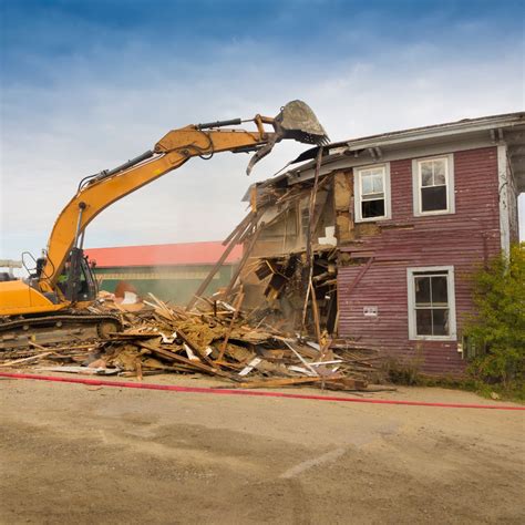 demo house with mini excavator|old house with mini excavator.